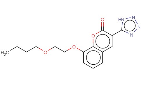 2H-1-BENZOPYRAN-2-ONE, 8-(2-BUTOXYETHOXY)-3-(1H-TETRAZOL-5-YL)-